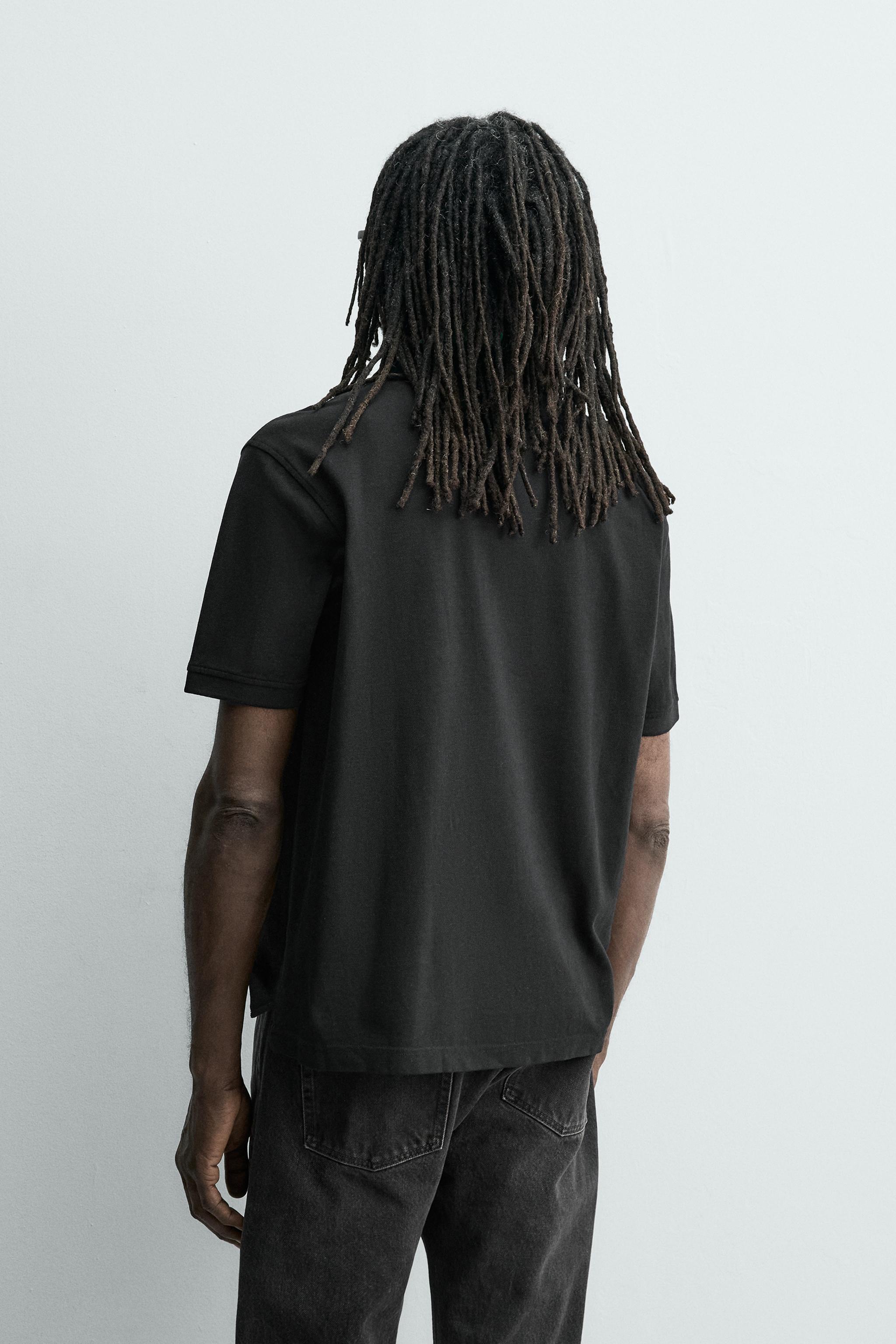WASHED PIQUÉ POLO SHIRT AARON LEVINE X ZARA